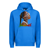 True Royal juneteenth black woman Premium Hoodie - texasbilliewilder