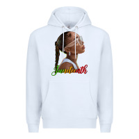 White juneteenth black woman Premium Hoodie - texasbilliewilder