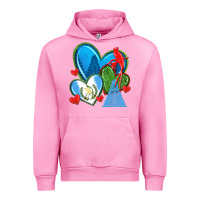 Fuchsia Pink guatemala hearts Urban Hoodie - texasbilliewilder