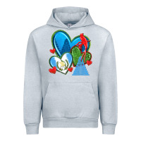 Heather Grey guatemala hearts Urban Hoodie - texasbilliewilder