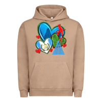 Pigment Burro guatemala hearts Urban Hoodie - texasbilliewilder