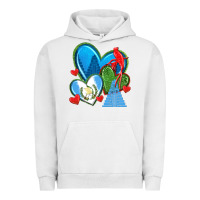 Pigment Lunar Rock guatemala hearts Urban Hoodie - texasbilliewilder