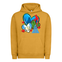 Pigment Peanut Butter guatemala hearts Urban Hoodie - texasbilliewilder