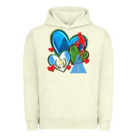 Pigment Pistachio guatemala hearts Urban Hoodie - texasbilliewilder