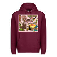 Burgundy wild west western Premium Hoodie - Zillion Design Studio