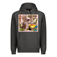 Charcoal Heather wild west western Premium Hoodie - Zillion Design Studio