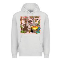 Dove Grey wild west western Premium Hoodie - Zillion Design Studio