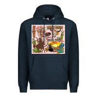 Navy wild west western Premium Hoodie - Zillion Design Studio