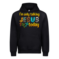 Black im only talking jesus today Urban Hoodie - texasbilliewilder