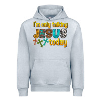 Heather Grey im only talking jesus today Urban Hoodie - texasbilliewilder