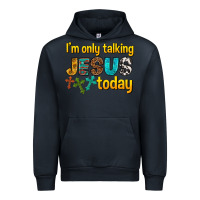 Navy im only talking jesus today Urban Hoodie - texasbilliewilder