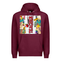 Burgundy teacher Premium Hoodie - Zillion Design Studio