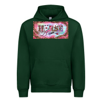 Forest Green Valentine's Day Nurse Urban Hoodie - RanaPortraitStore