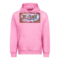 Fuchsia Pink Valentine's Day Nurse Urban Hoodie - RanaPortraitStore