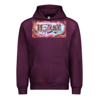 Mauve Wine Valentine's Day Nurse Urban Hoodie - RanaPortraitStore