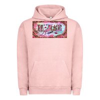 Pigment Salmon Valentine's Day Nurse Urban Hoodie - RanaPortraitStore