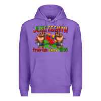 Purple juneteenth free ish since 1865 Premium Hoodie - texasbilliewilder