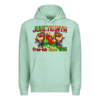 Seafoam juneteenth free ish since 1865 Premium Hoodie - texasbilliewilder