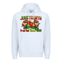 White juneteenth free ish since 1865 Premium Hoodie - texasbilliewilder