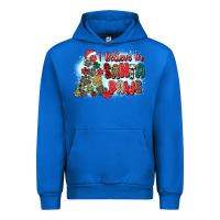 Cobalt i believe in santa paws Urban Hoodie - Zillion Design Studio