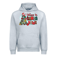 Heather Grey i believe in santa paws Urban Hoodie - Zillion Design Studio