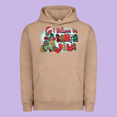 I Believe In Santa Paws Urban Hoodie Designed By Zillion Design Studio