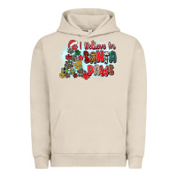 Pigment French Oak i believe in santa paws Urban Hoodie - Zillion Design Studio