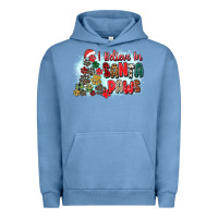 Pigment Pebble Blue i believe in santa paws Urban Hoodie - Zillion Design Studio