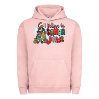 Pigment Salmon i believe in santa paws Urban Hoodie - Zillion Design Studio