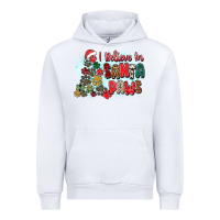 White i believe in santa paws Urban Hoodie - Zillion Design Studio