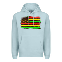 Blue Mist juneteenth flag Premium Hoodie - texasbilliewilder