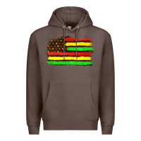 Coffee juneteenth flag Premium Hoodie - texasbilliewilder