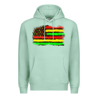 Seafoam juneteenth flag Premium Hoodie - texasbilliewilder