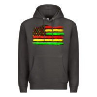 Smoke juneteenth flag Premium Hoodie - texasbilliewilder