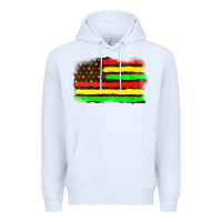White juneteenth flag Premium Hoodie - texasbilliewilder