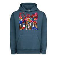 Pigment Midnight Navy its in my dna dominican republic Urban Hoodie - texasbilliewilder