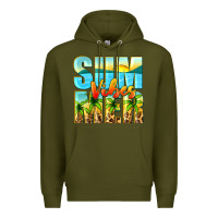 Army Green summer vibes Premium Hoodie - Zillion Design Studio
