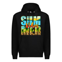 Black summer vibes Premium Hoodie - Zillion Design Studio