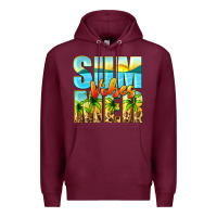 Burgundy summer vibes Premium Hoodie - Zillion Design Studio