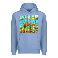 Colony Blue summer vibes Premium Hoodie - Zillion Design Studio