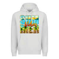 Dove Grey summer vibes Premium Hoodie - Zillion Design Studio