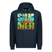 Navy summer vibes Premium Hoodie - Zillion Design Studio