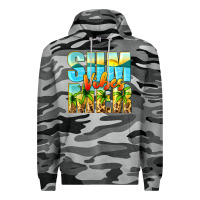 Slate Camo summer vibes Premium Hoodie - Zillion Design Studio