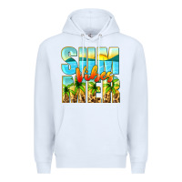 White summer vibes Premium Hoodie - Zillion Design Studio