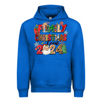 Cobalt family christmas crew 2024 Urban Hoodie - Zillion Design Studio