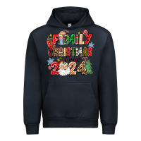 Navy family christmas crew 2024 Urban Hoodie - Zillion Design Studio
