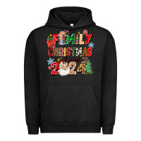Pigment Black family christmas crew 2024 Urban Hoodie - Zillion Design Studio