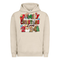 Pigment French Oak family christmas crew 2024 Urban Hoodie - Zillion Design Studio