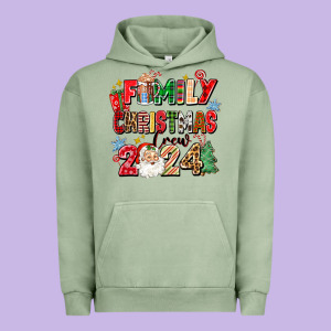Family Christmas Crew 2024 Urban Hoodie Designed By Zillion Design Studio