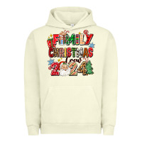 Pigment Pistachio family christmas crew 2024 Urban Hoodie - Zillion Design Studio